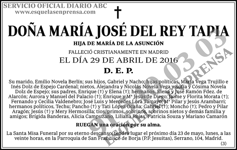María José del Rey Tapia